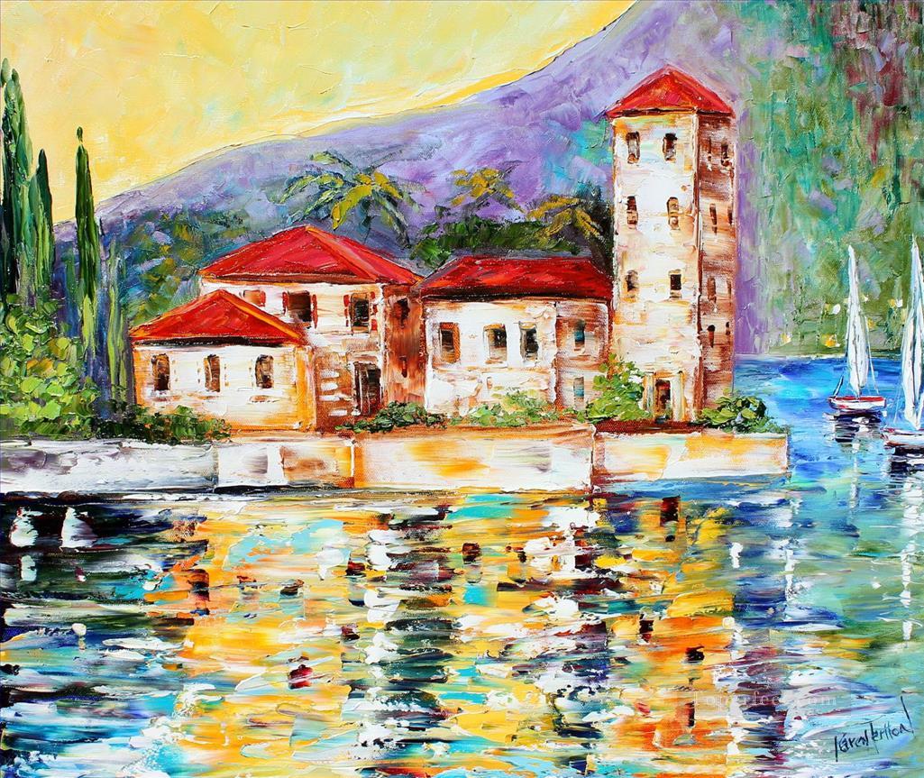 Lake Como Italy Mediterranean Aegean Oil Paintings